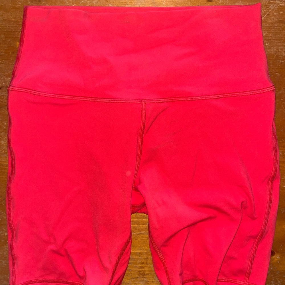 lululemon athletica Red Bike Shorts